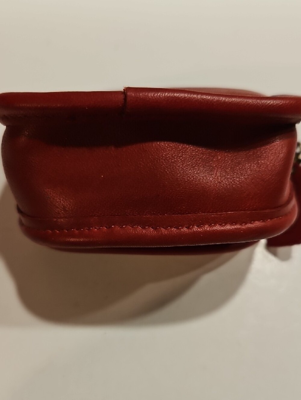 Coach Mini Red Leather Turnlock,Coin Pouch & Key Chain - Picture 5 of 11